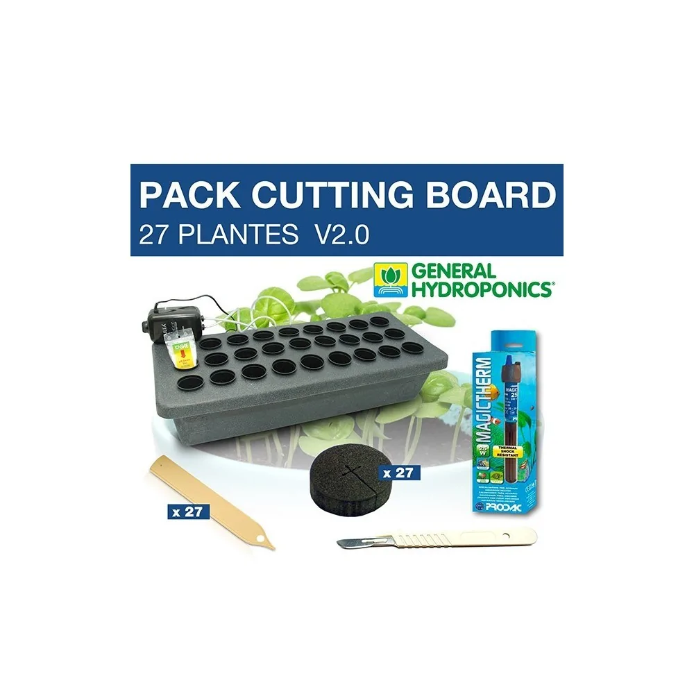 Pack cutting board 27 plantes
